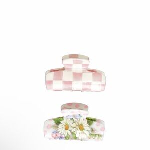 NEW! MacKenzie-Childs x Goody Medium Claw Clips - Pink Multi, 2ct